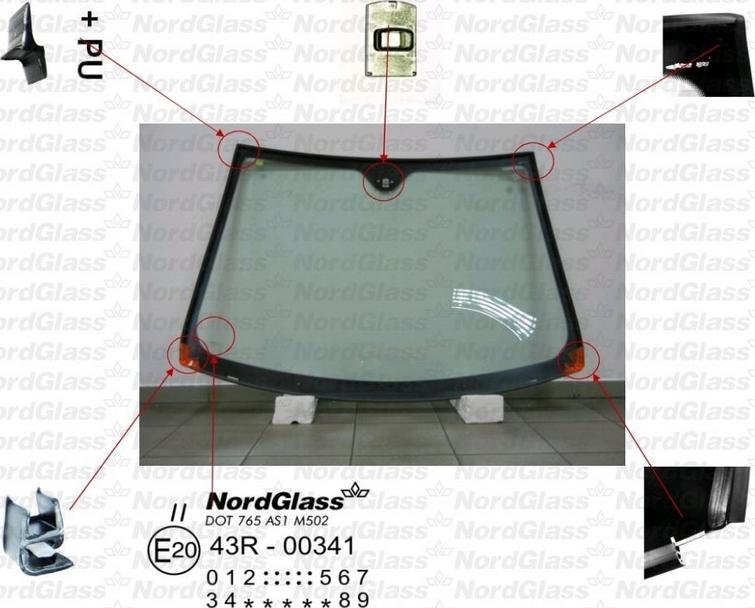 NordGlass 4045319 - Вітрове скло autocars.com.ua