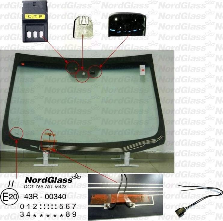 NordGlass 4045325 - Вітрове скло autocars.com.ua