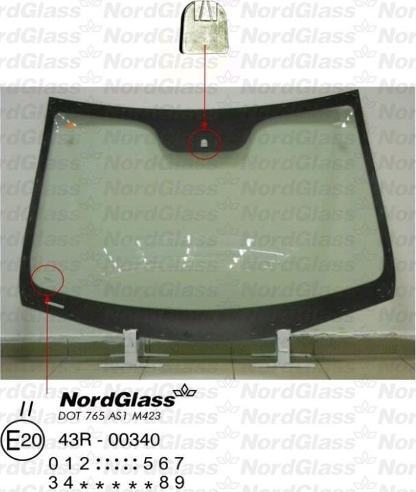 NordGlass 4045326 - Ветровое стекло avtokuzovplus.com.ua