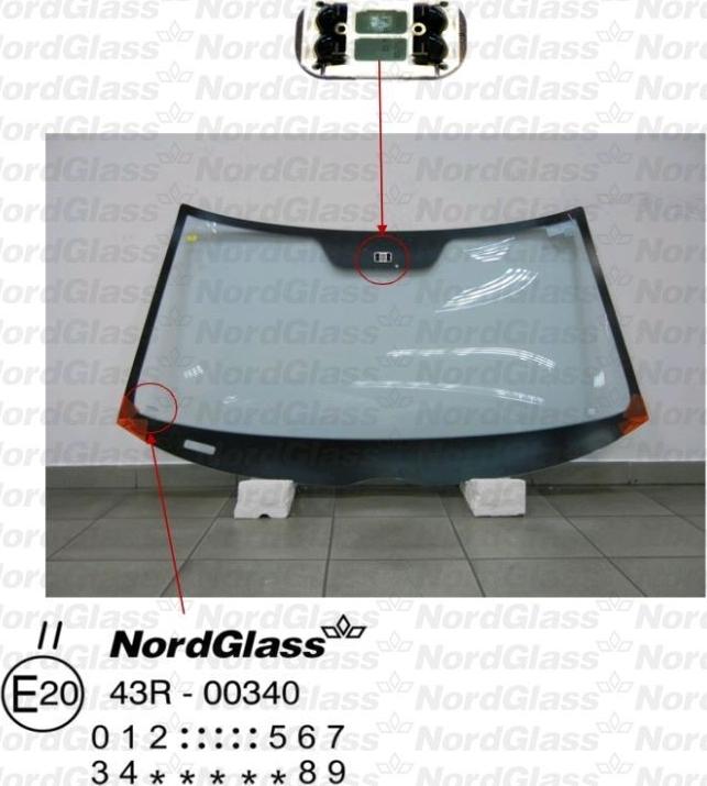 NordGlass 4045328 - Вітрове скло autocars.com.ua
