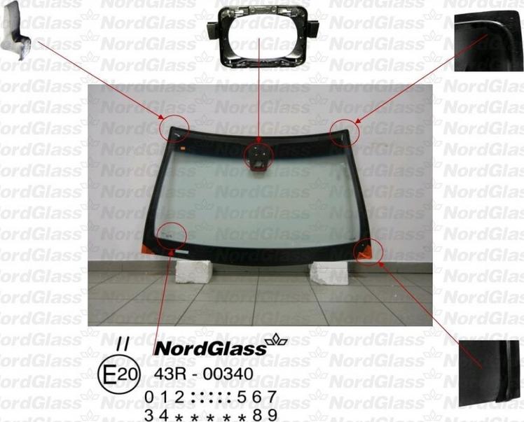 NordGlass 4045340 - Ветровое стекло avtokuzovplus.com.ua