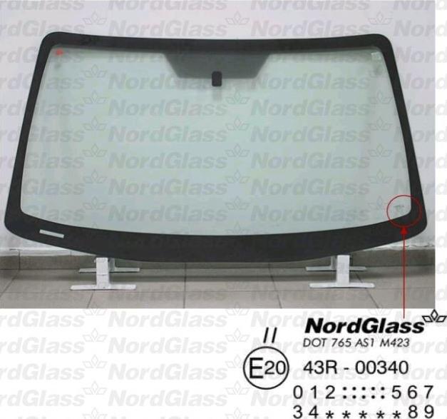 NordGlass 4045345 - Вітрове скло autocars.com.ua