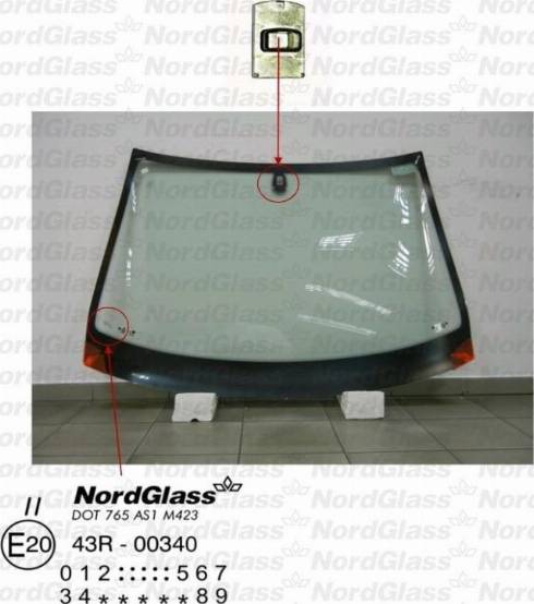 NordGlass 4045352 - Вітрове скло autocars.com.ua