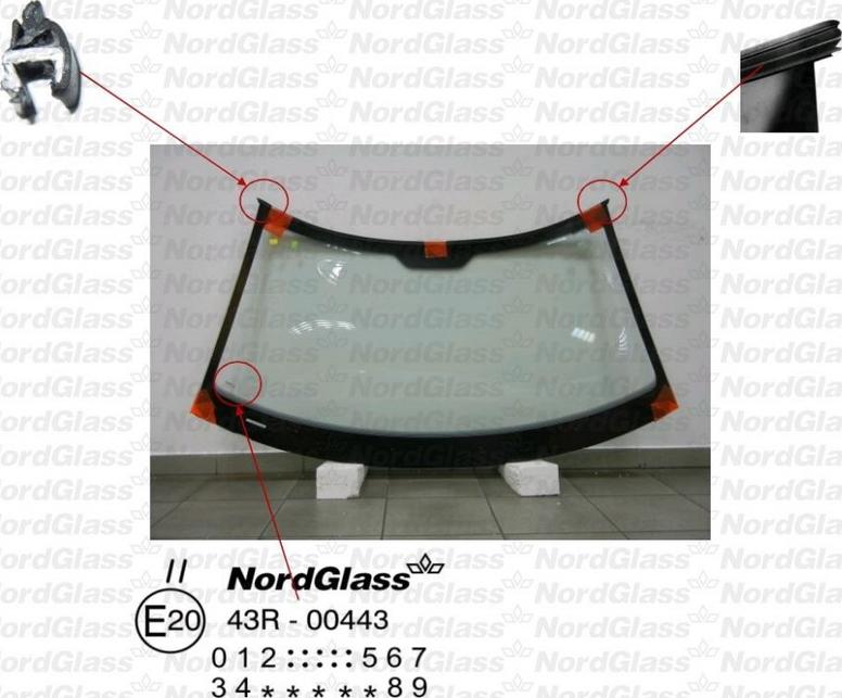 NordGlass 4045354 - Ветровое стекло avtokuzovplus.com.ua