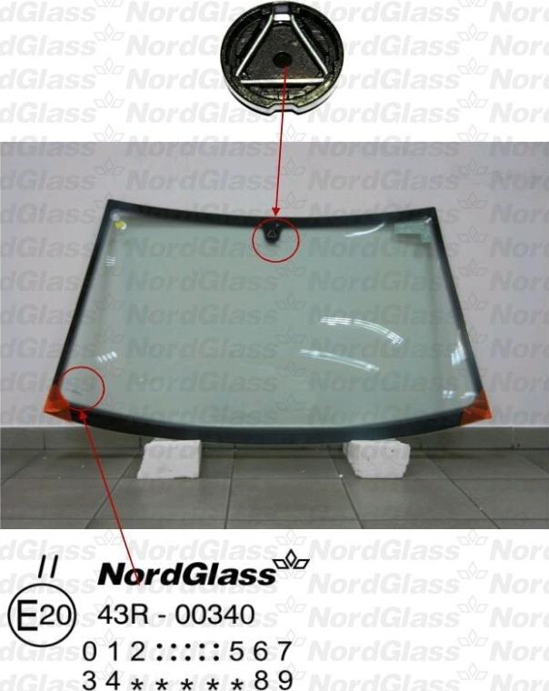 NordGlass 4045357 - Ветровое стекло avtokuzovplus.com.ua
