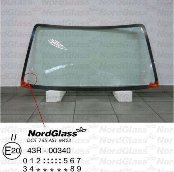 NordGlass 4045360 - Вітрове скло autocars.com.ua