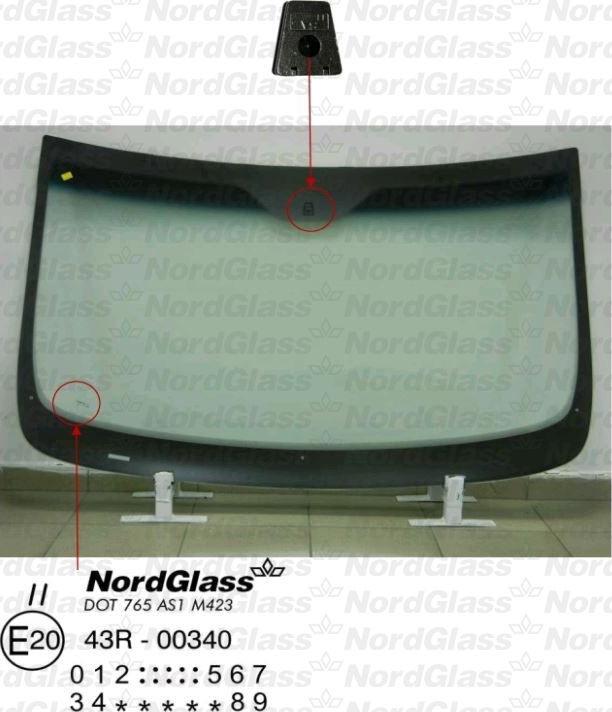 NordGlass 4045657 - Вітрове скло autocars.com.ua