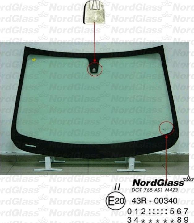NordGlass 4045395 - Ветровое стекло avtokuzovplus.com.ua