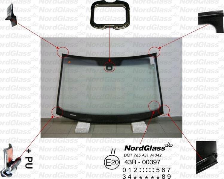 NordGlass 4045421 - Ветровое стекло avtokuzovplus.com.ua