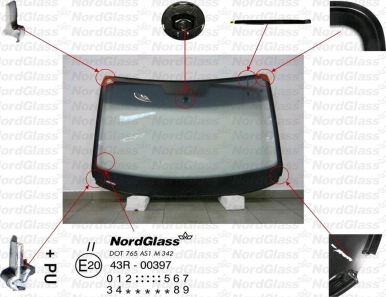 NordGlass 4045428 - Ветровое стекло avtokuzovplus.com.ua