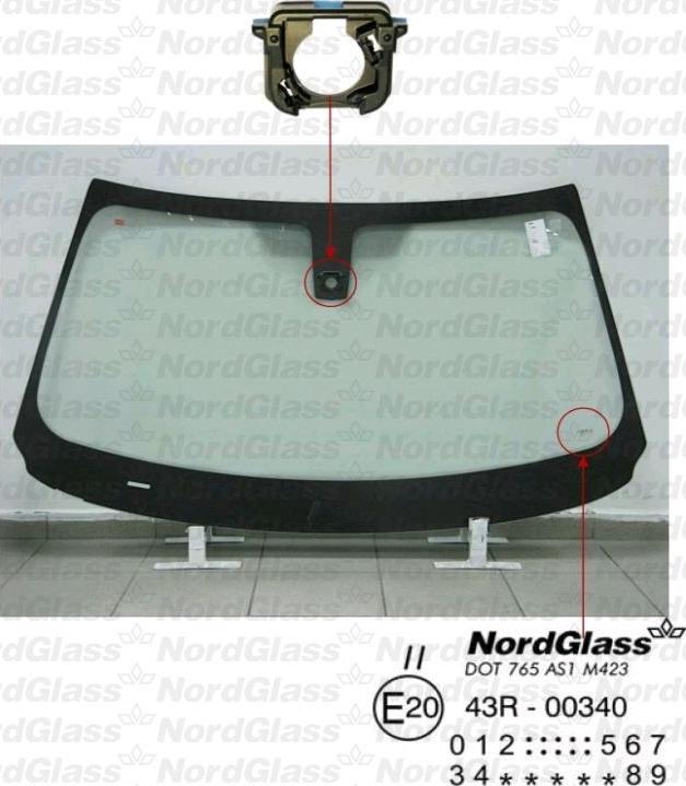 NordGlass 4045442 - Вітрове скло autocars.com.ua