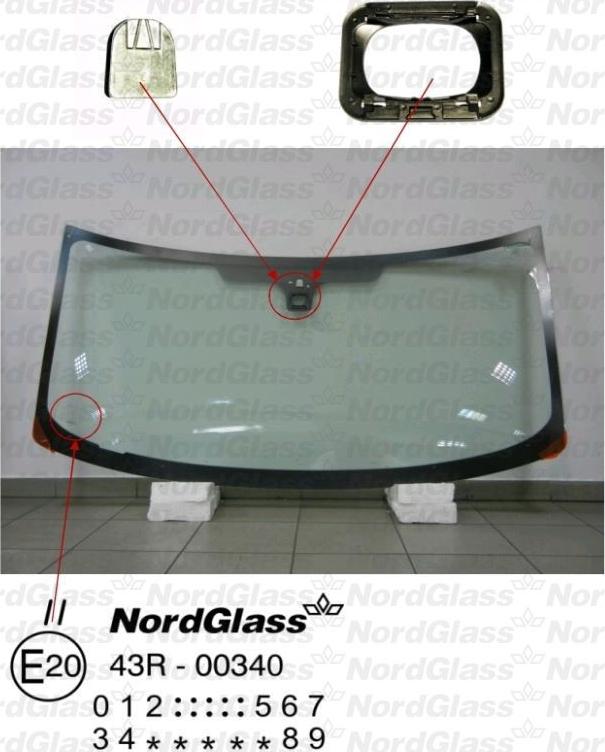 NordGlass 4045449 - Ветровое стекло avtokuzovplus.com.ua