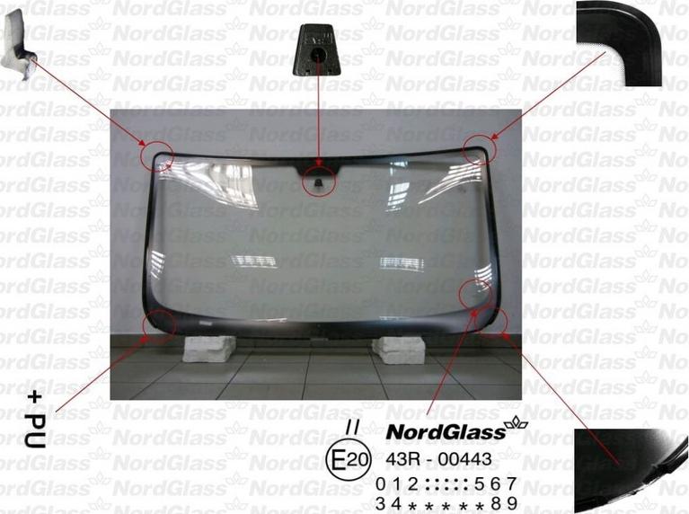 NordGlass 4045548 - Вітрове скло autocars.com.ua