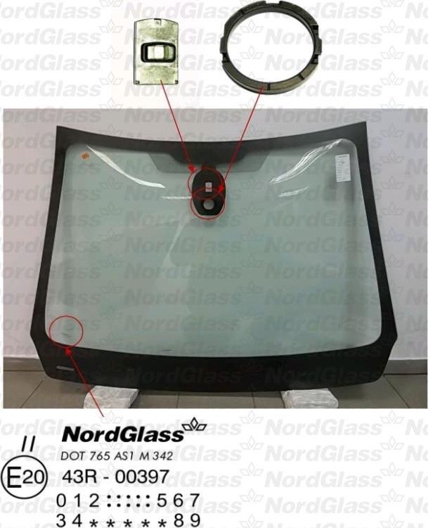 NordGlass 4045477 - Ветровое стекло avtokuzovplus.com.ua