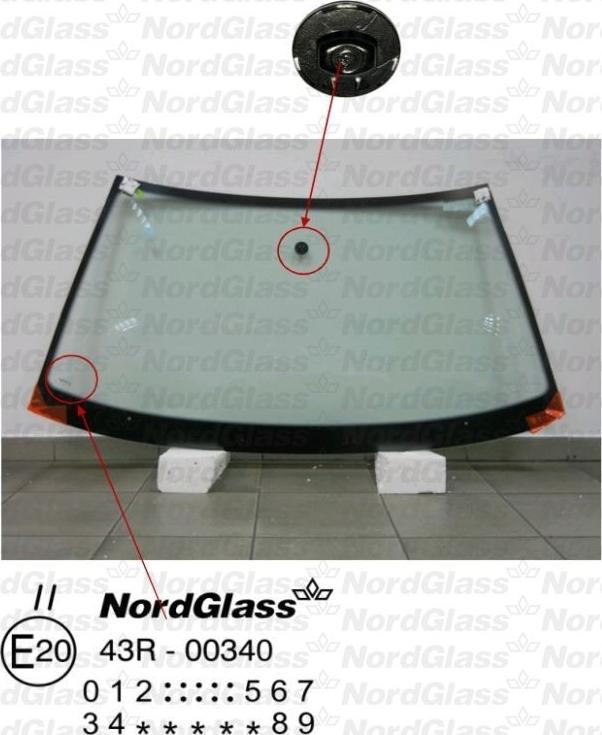 NordGlass 4045490 - Вітрове скло autocars.com.ua