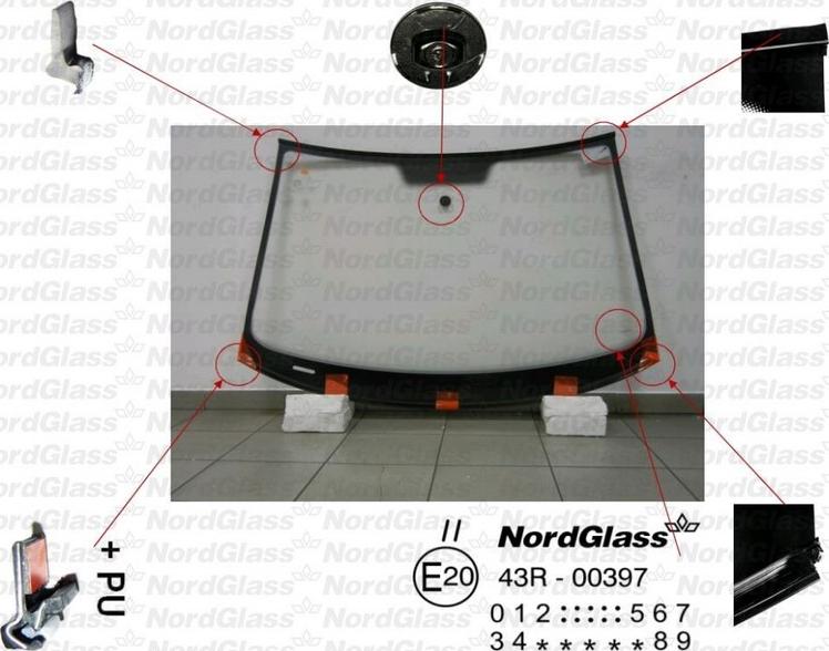NordGlass 4045493 - Вітрове скло autocars.com.ua