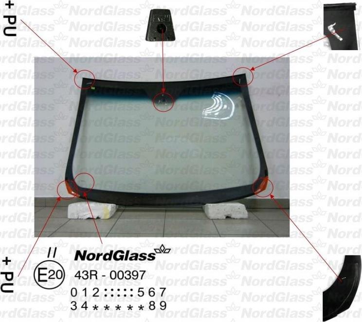NordGlass 4045530 - Вітрове скло autocars.com.ua