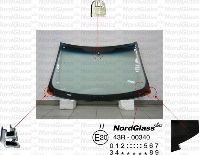 NordGlass 4045534 - Вітрове скло autocars.com.ua