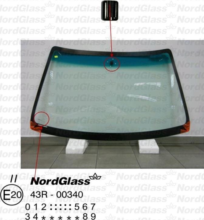 NordGlass 4045554 - Вітрове скло autocars.com.ua