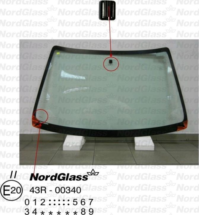 NordGlass 4045555 - Вітрове скло autocars.com.ua
