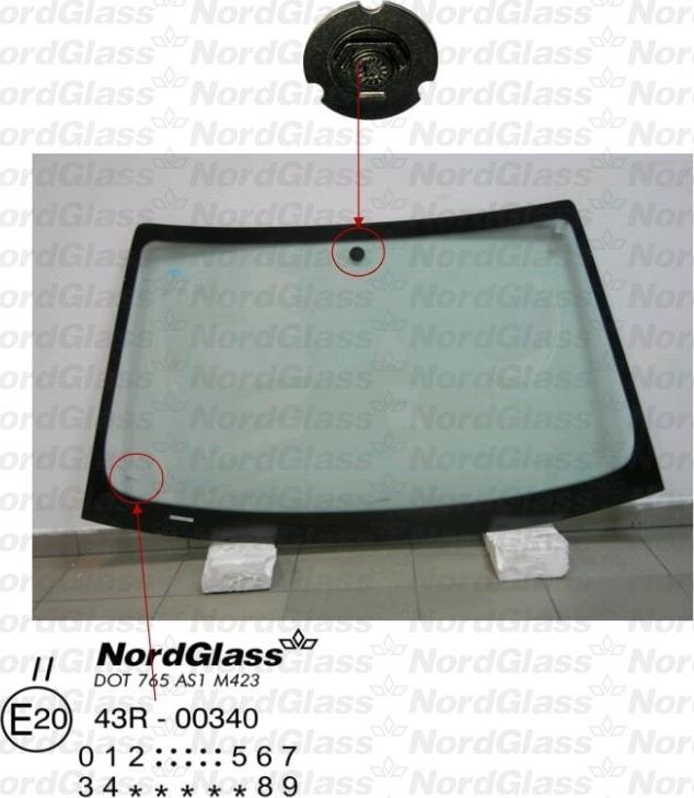 NordGlass 4045558 - Вітрове скло autocars.com.ua