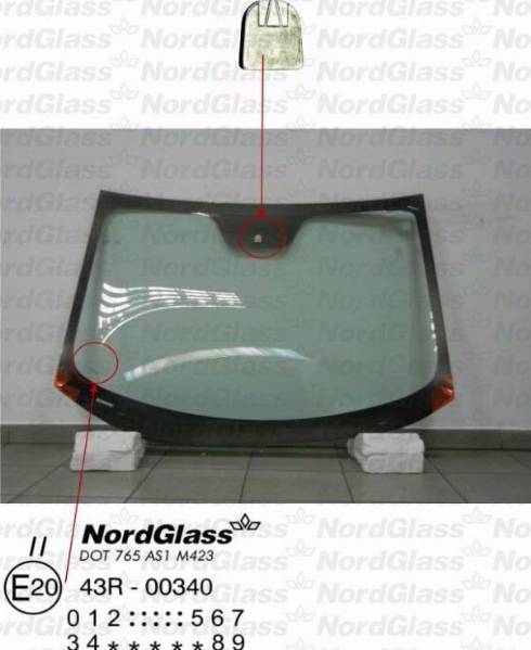 NordGlass 4045573 - Вітрове скло autocars.com.ua