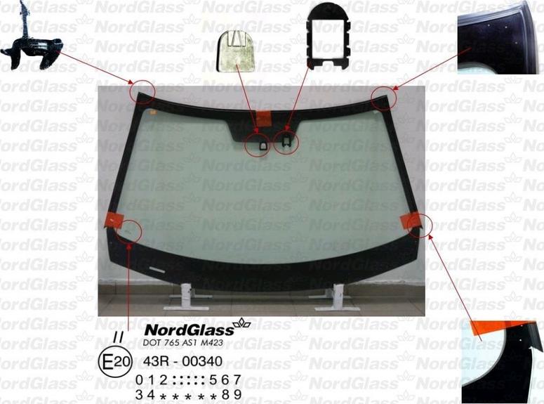 NordGlass 4045595 - Ветровое стекло avtokuzovplus.com.ua