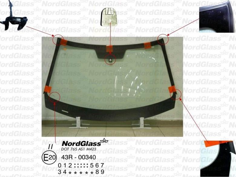 NordGlass 4045596 - Ветровое стекло avtokuzovplus.com.ua
