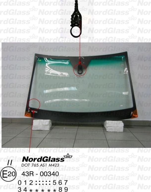 NordGlass 4045607 - Ветровое стекло avtokuzovplus.com.ua