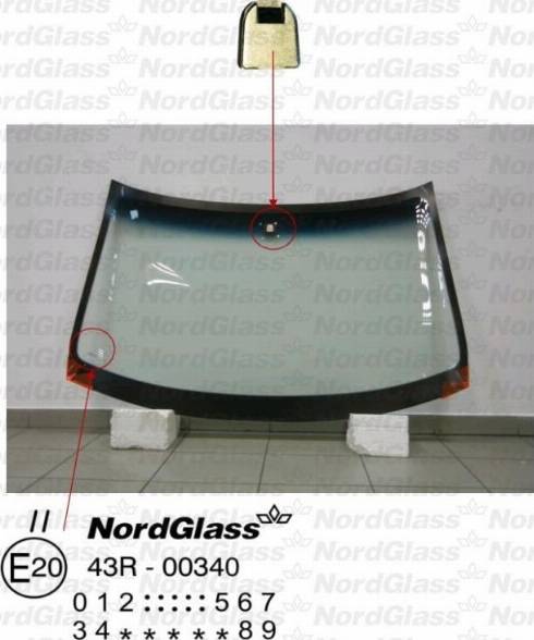 NordGlass 4045622 - Ветровое стекло avtokuzovplus.com.ua