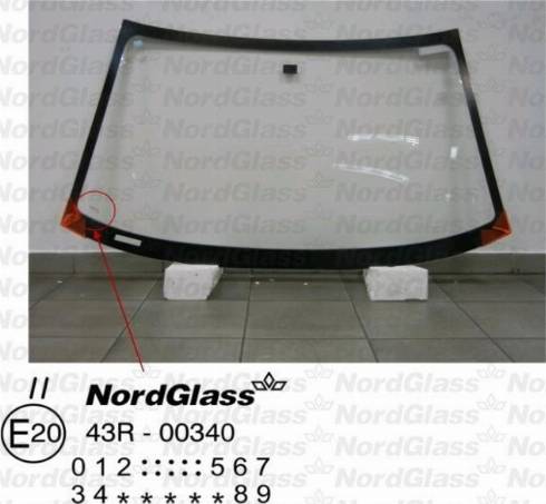 NordGlass 4045631 - Вітрове скло autocars.com.ua