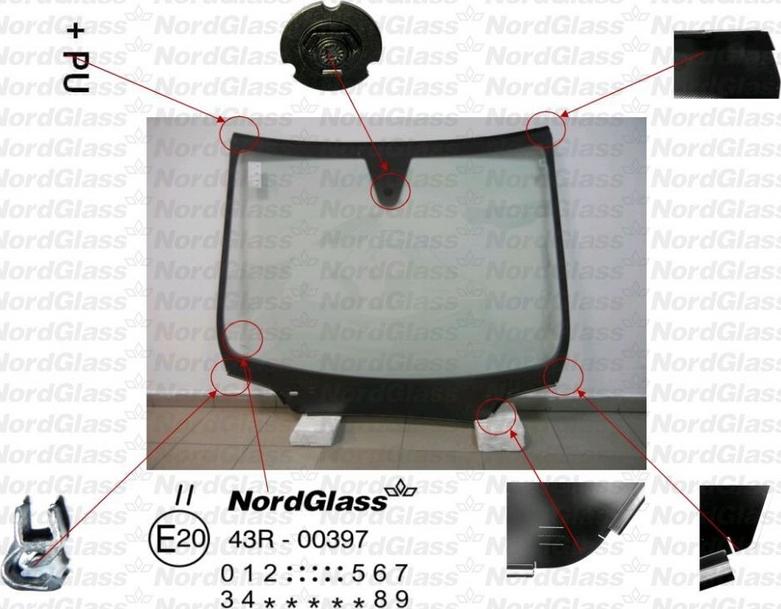 NordGlass 4045661 - Вітрове скло autocars.com.ua