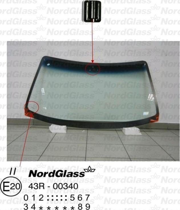 NordGlass 4045680 - Вітрове скло autocars.com.ua