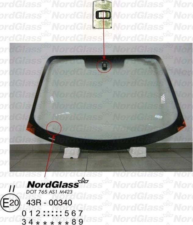 NordGlass 4045681 - Вітрове скло autocars.com.ua