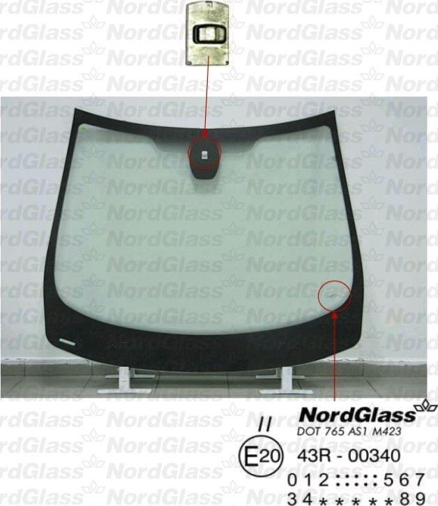 NordGlass 4045689 - Вітрове скло autocars.com.ua