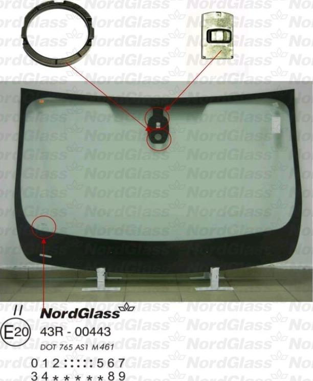 NordGlass 4046092 - Ветровое стекло avtokuzovplus.com.ua