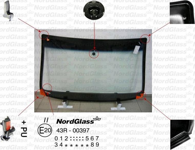 NordGlass 4045700 - Ветровое стекло avtokuzovplus.com.ua