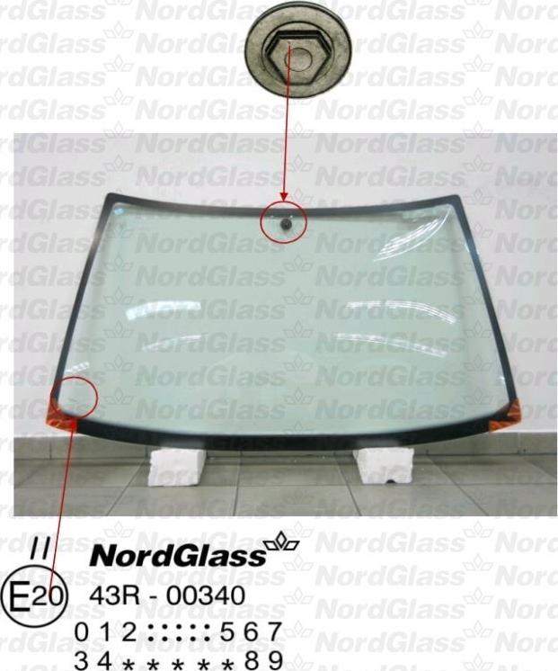 NordGlass 4045742 - Вітрове скло autocars.com.ua