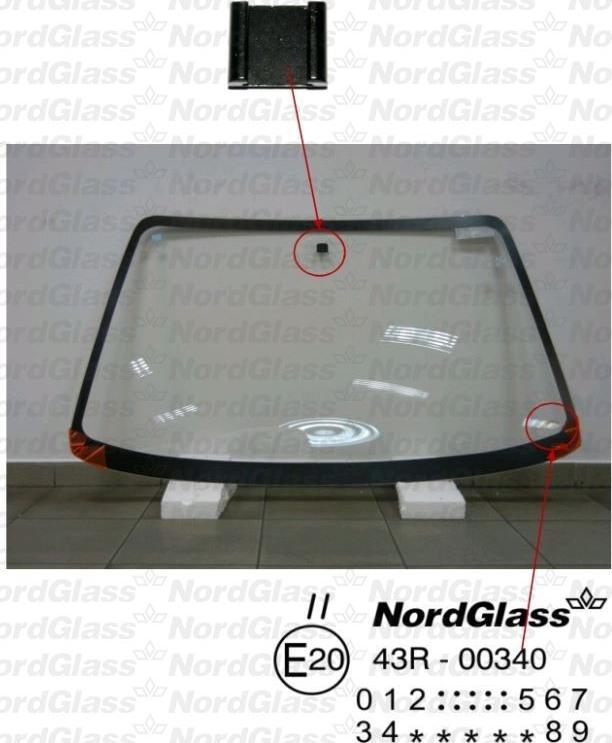 NordGlass 4045748 - Вітрове скло autocars.com.ua