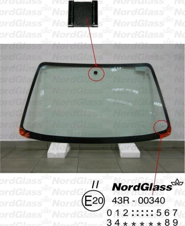 NordGlass 4045749 - Вітрове скло autocars.com.ua