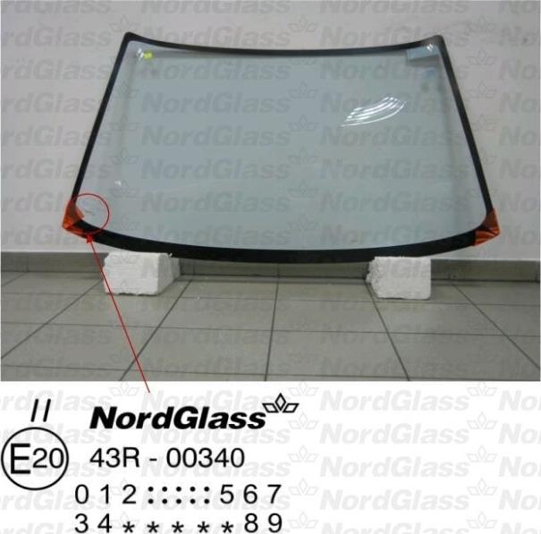 NordGlass 4045763 - Вітрове скло autocars.com.ua