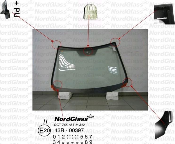 NordGlass 4045817 - Ветровое стекло avtokuzovplus.com.ua