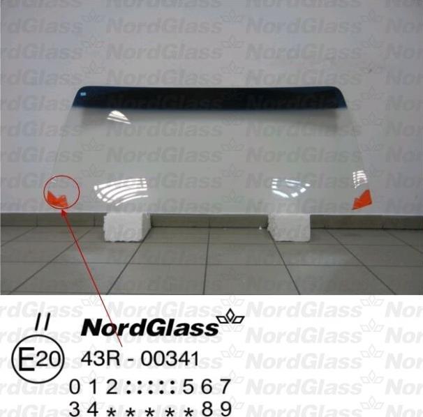 NordGlass 4045823 - Вітрове скло autocars.com.ua