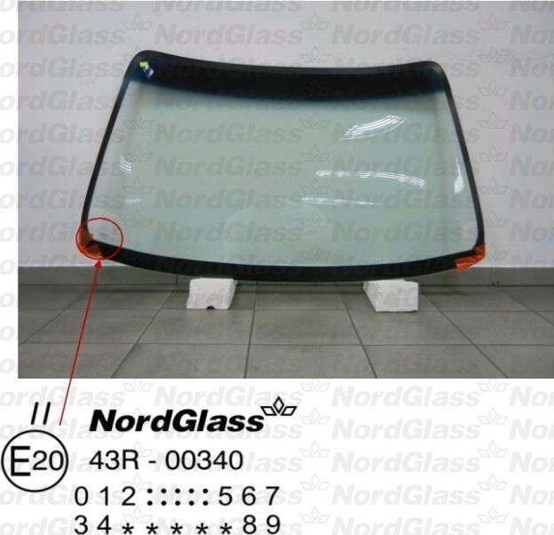 NordGlass 4045825 - Вітрове скло autocars.com.ua