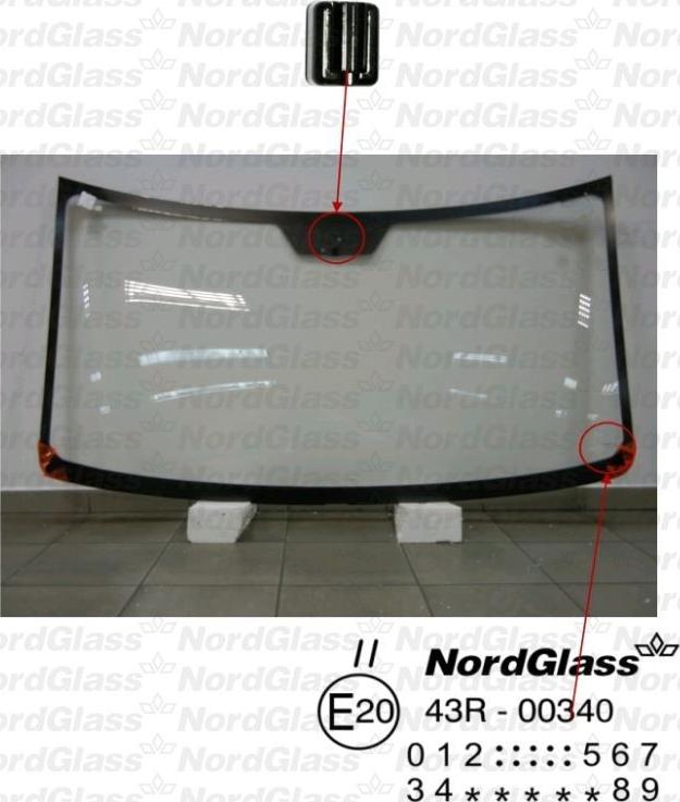NordGlass 4045829 - Ветровое стекло avtokuzovplus.com.ua