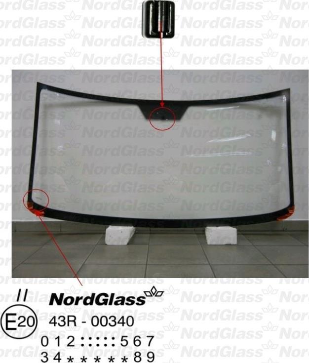 NordGlass 4045839 - Ветровое стекло avtokuzovplus.com.ua