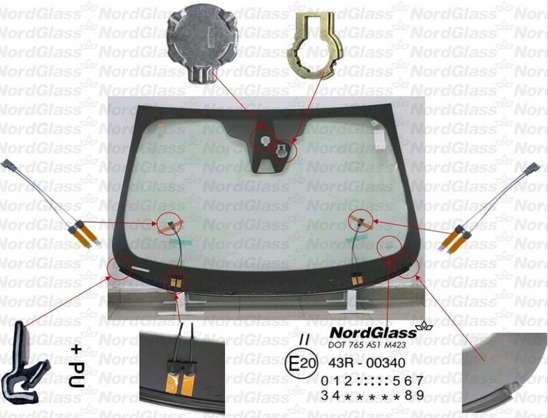 NordGlass 4045895 - Ветровое стекло avtokuzovplus.com.ua