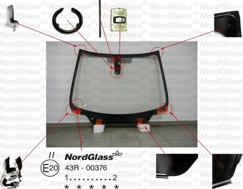 NordGlass 4046031 - Ветровое стекло avtokuzovplus.com.ua