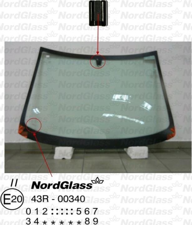 NordGlass 4046091 - Вітрове скло autocars.com.ua