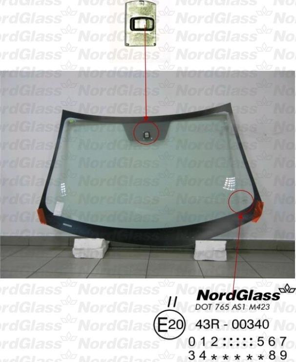 NordGlass 4046097 - Ветровое стекло avtokuzovplus.com.ua